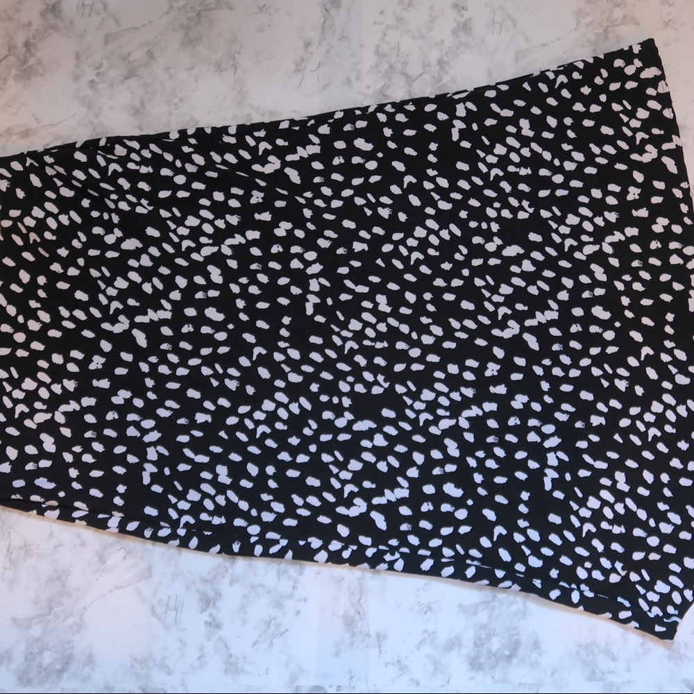 Rachel Zoe Polka Dot Print Midi Skirt